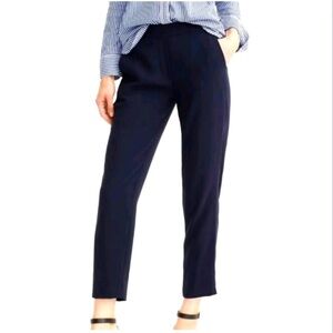 J Crew Easy Pant in 365 Crepe, Size 2 Black.
